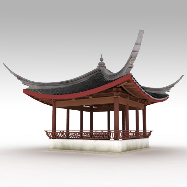 max chinese pavilion - 110130 Pavilion 02 by Net3D